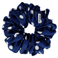 Polka Moon Satin Scrunchie