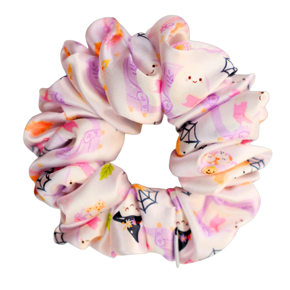 Ghosty Satin Scrunchie