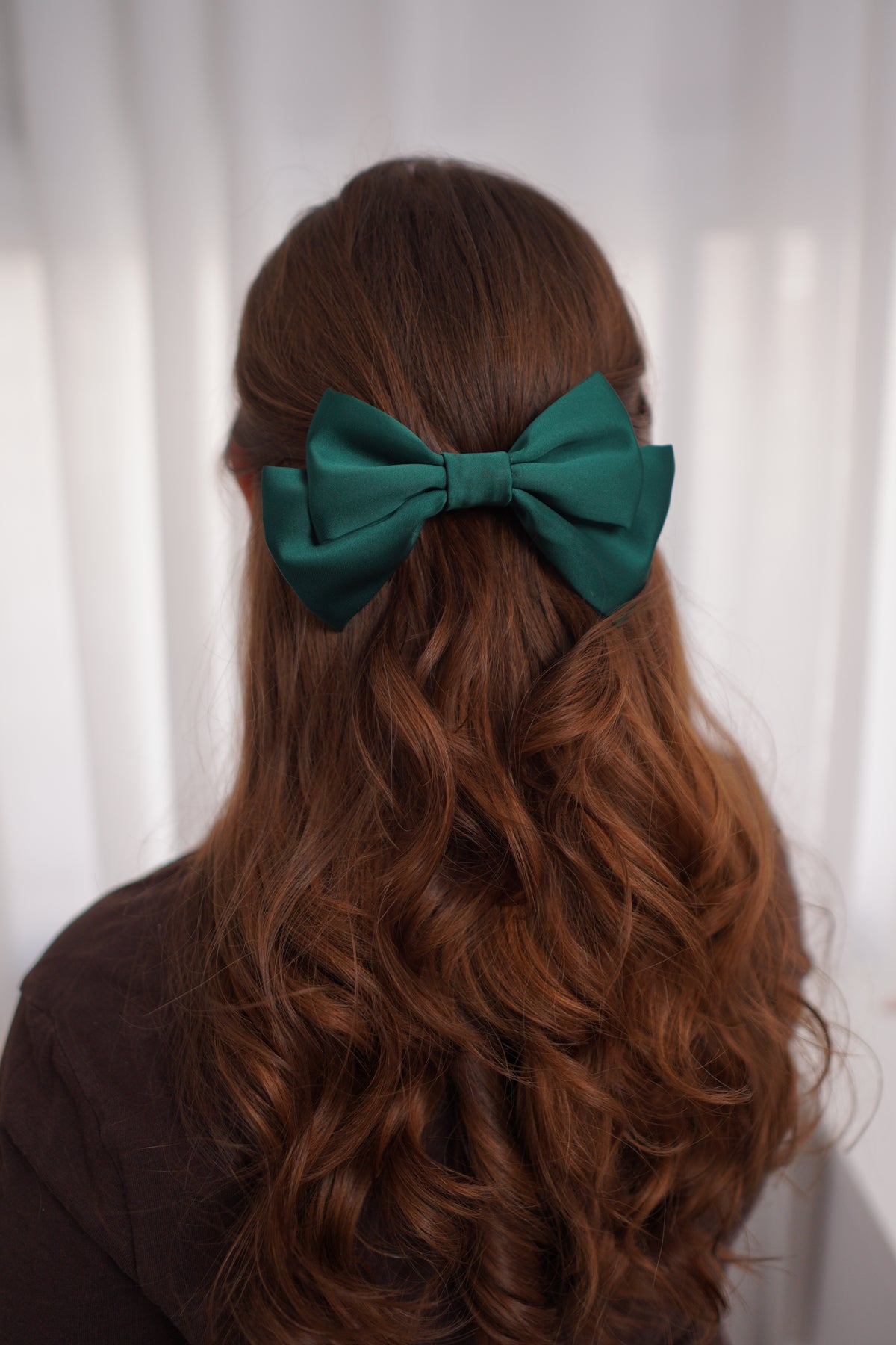 Pine Small Hair Bow Clip