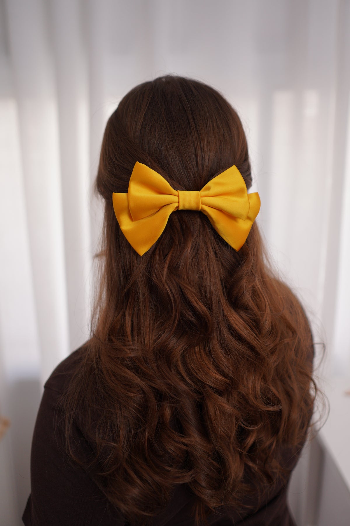 Honeycomb Small Hair Bow Clip