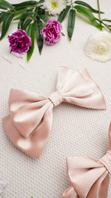Roselle Medium Hair Bow Clip