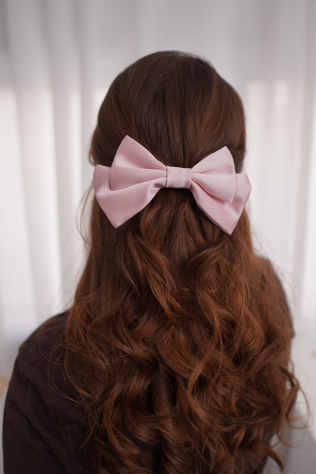 Peony Small Hair Bow Clip