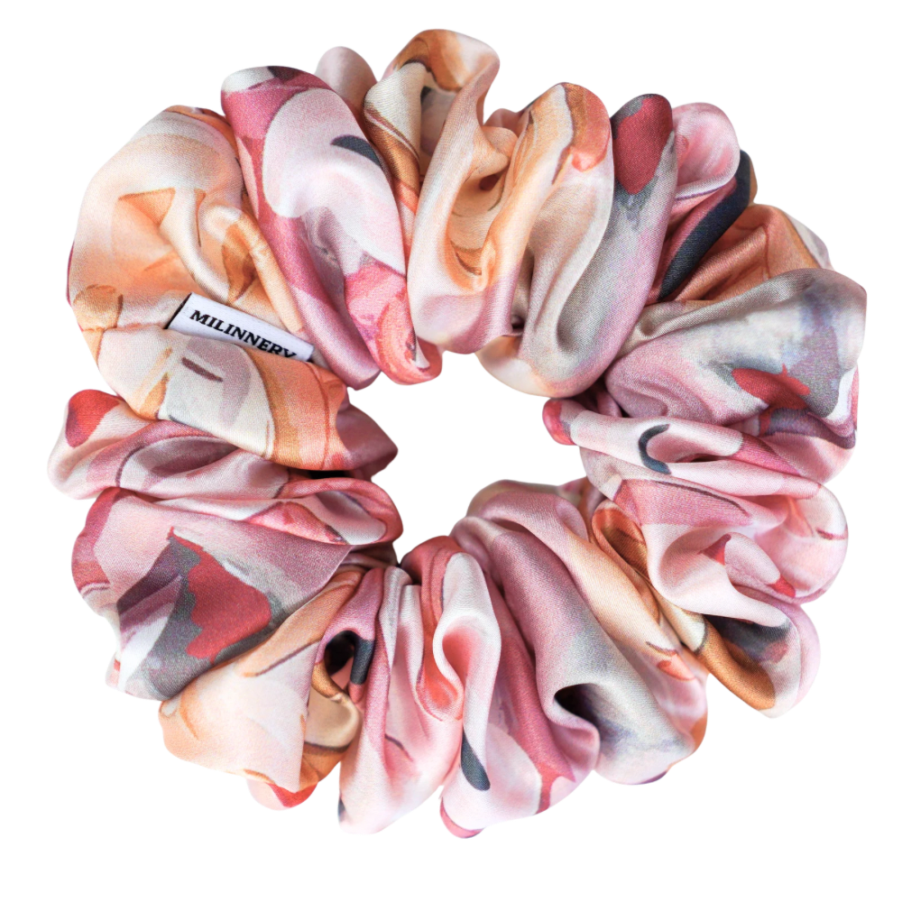 Blush Paint Satin Scrunchie