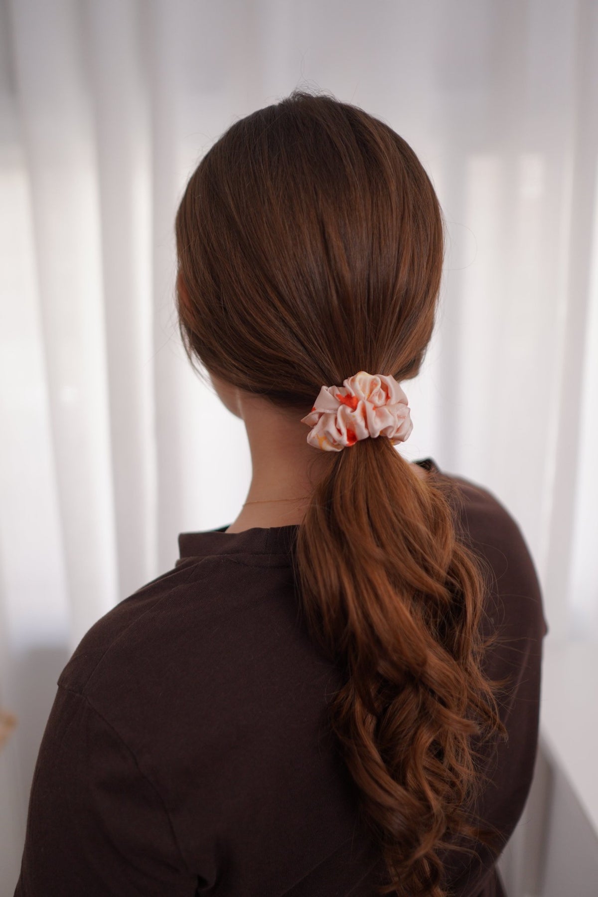 Maple Hour Satin Scrunchie