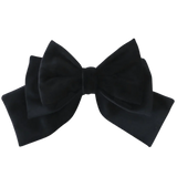 Black Hair Bow Clip - Milinnery