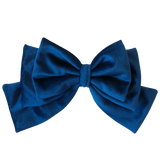 Blue Hair Bow Clip - Milinnery