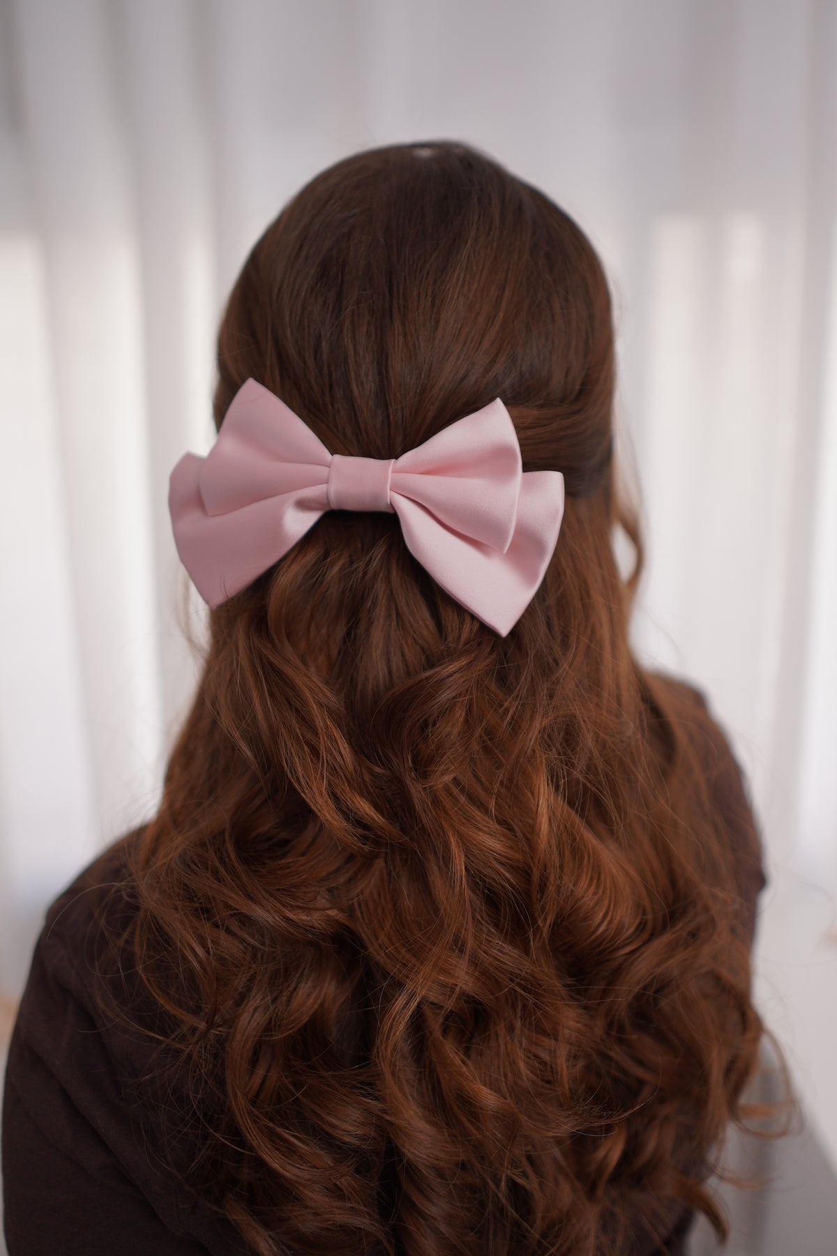 Peony Small Hair Bow Clip