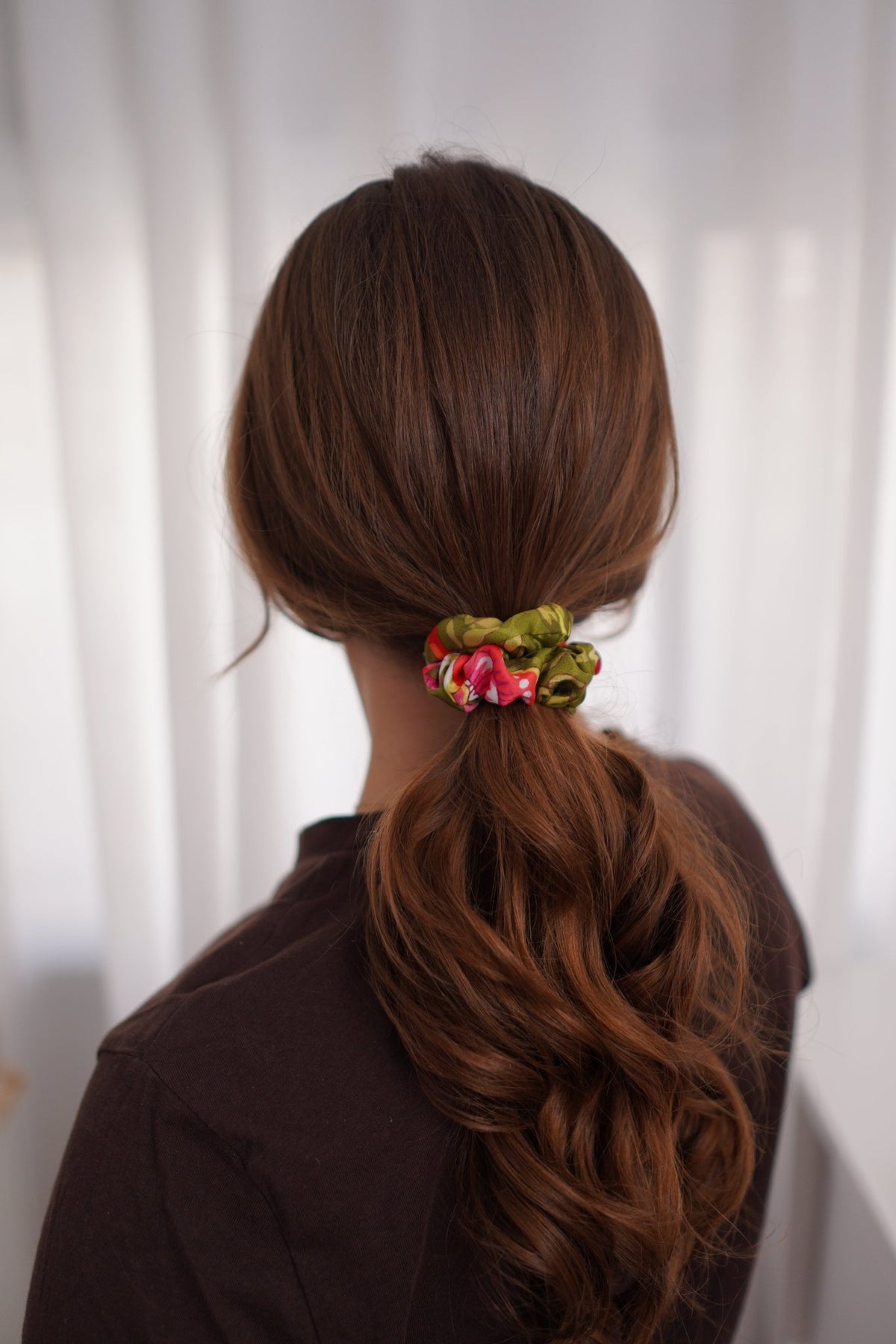 Garden Hour Satin Scrunchie