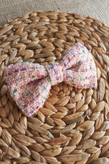 Candy Tweed Hair Bow Clip - Standard - Milinnery