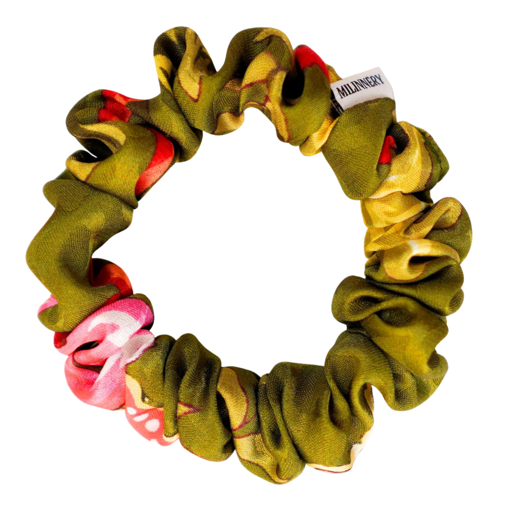 Garden Hour Satin Scrunchie