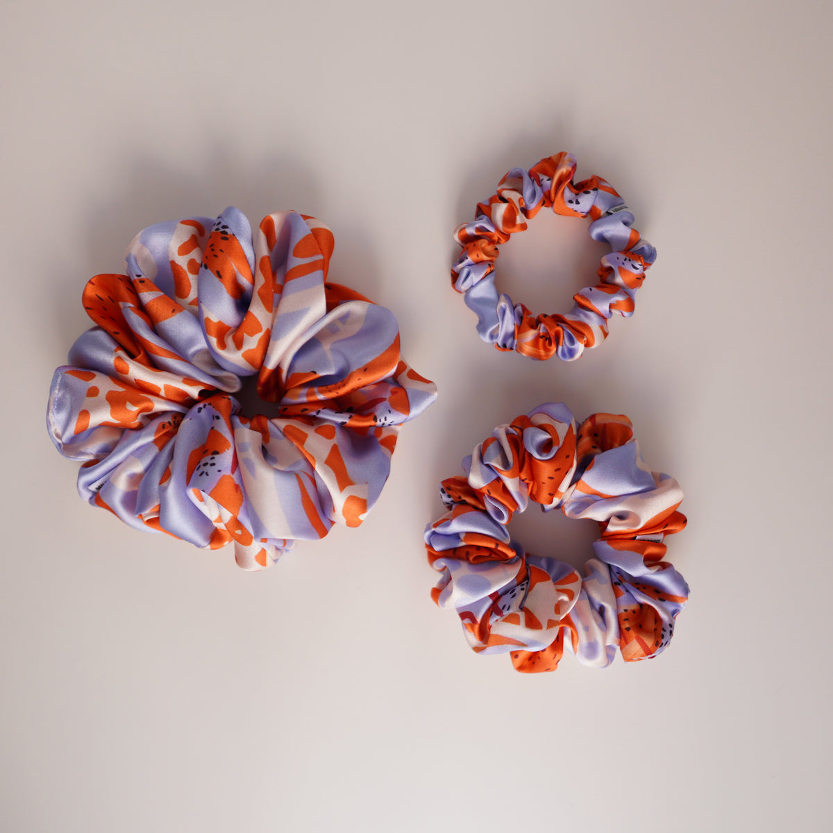 Poppy Fields Satin Scrunchie