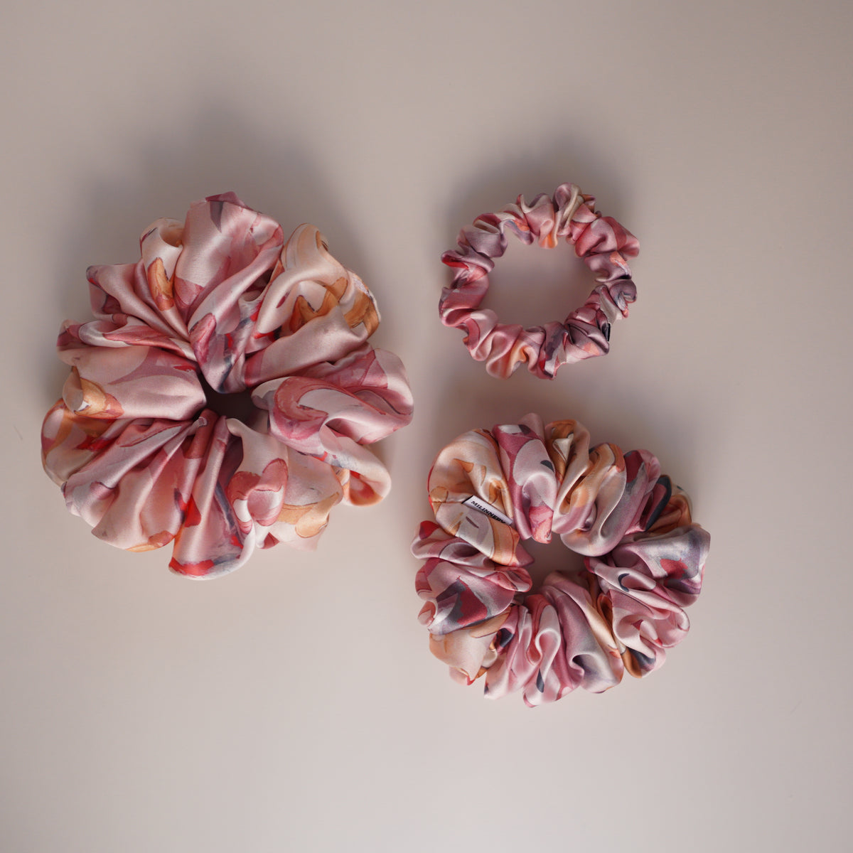 Blush Paint Satin Scrunchie