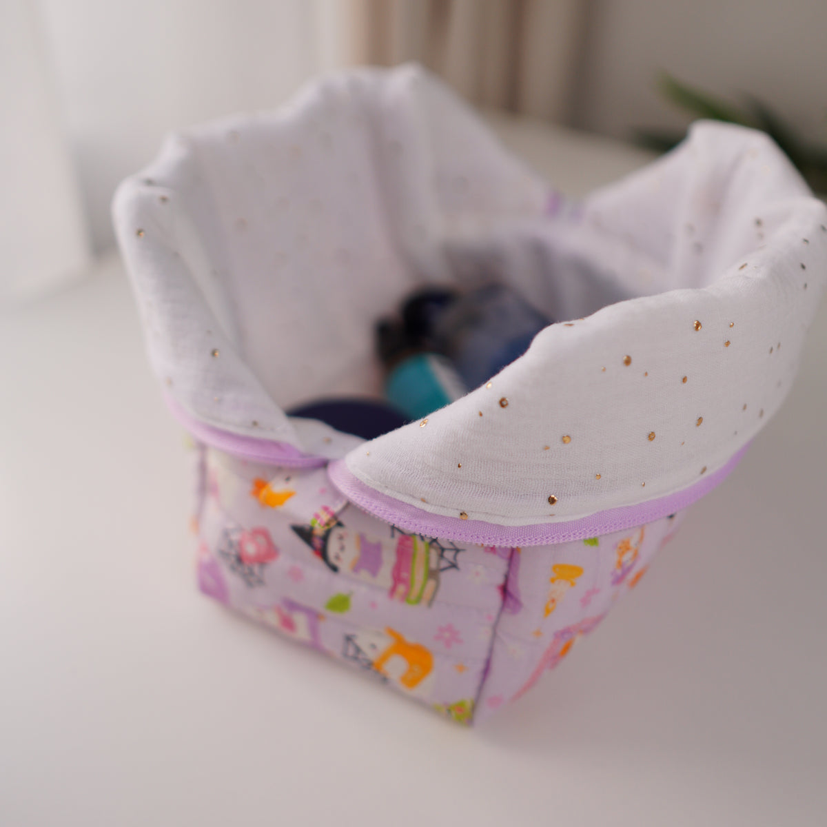 Ghosty Quilted Makeup Bag