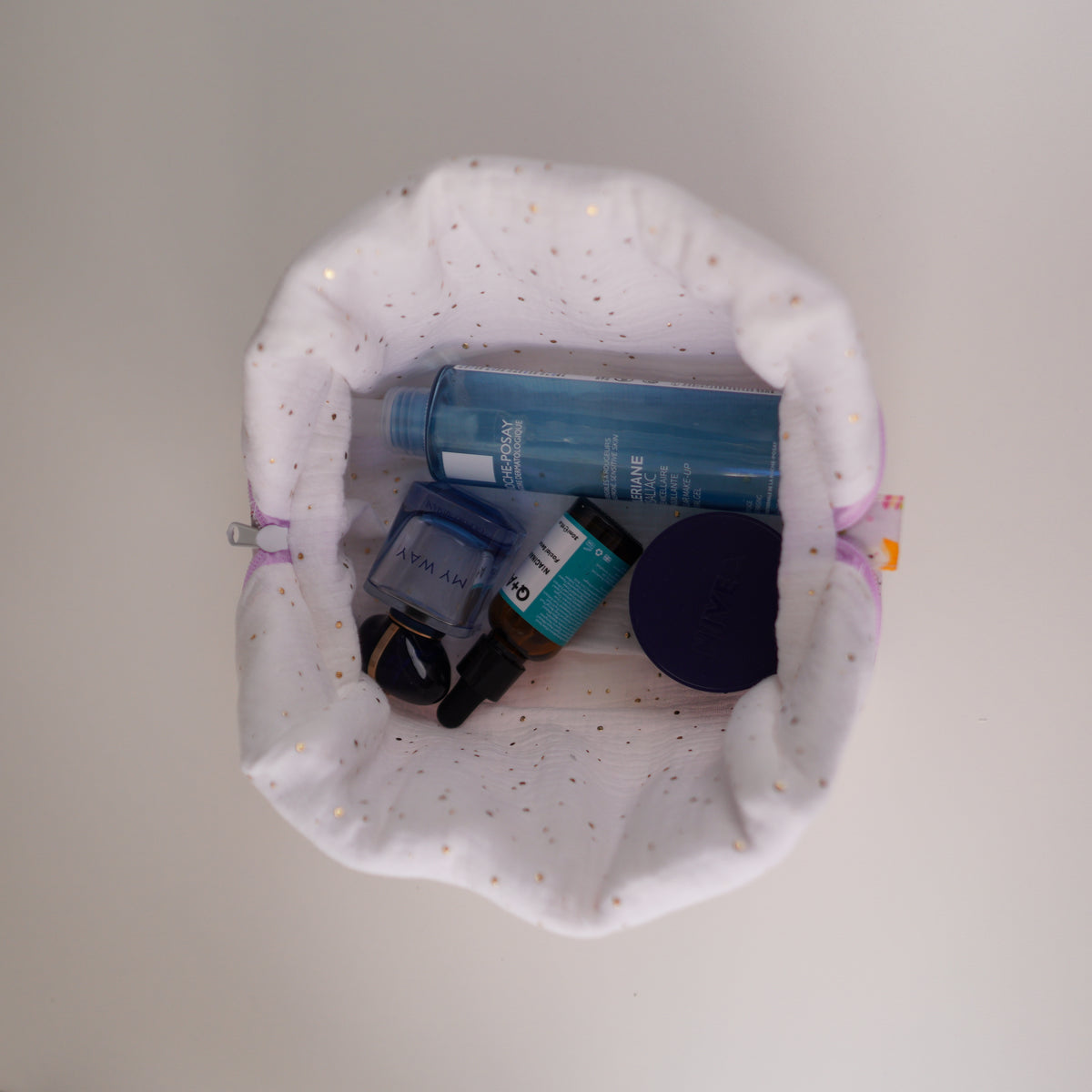 Ghosty Quilted Makeup Bag