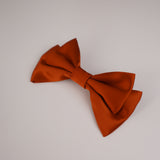 Old Brick Small Hair Bow Clip