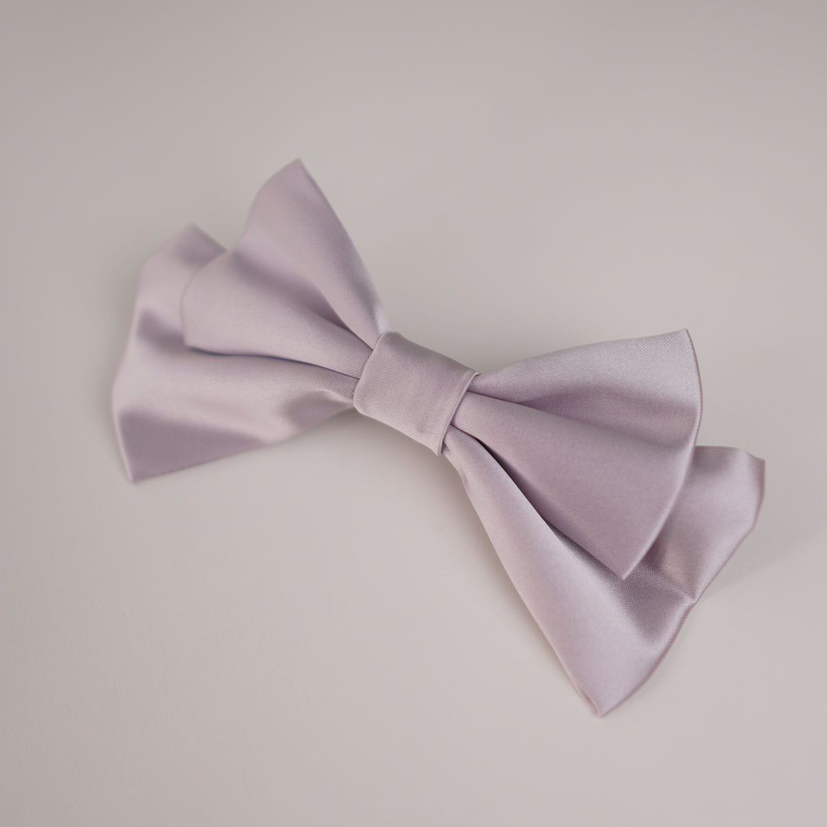Silver Gray Small Hair Bow Clip