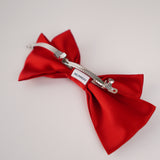 Pomegranate Small Hair Bow Clip