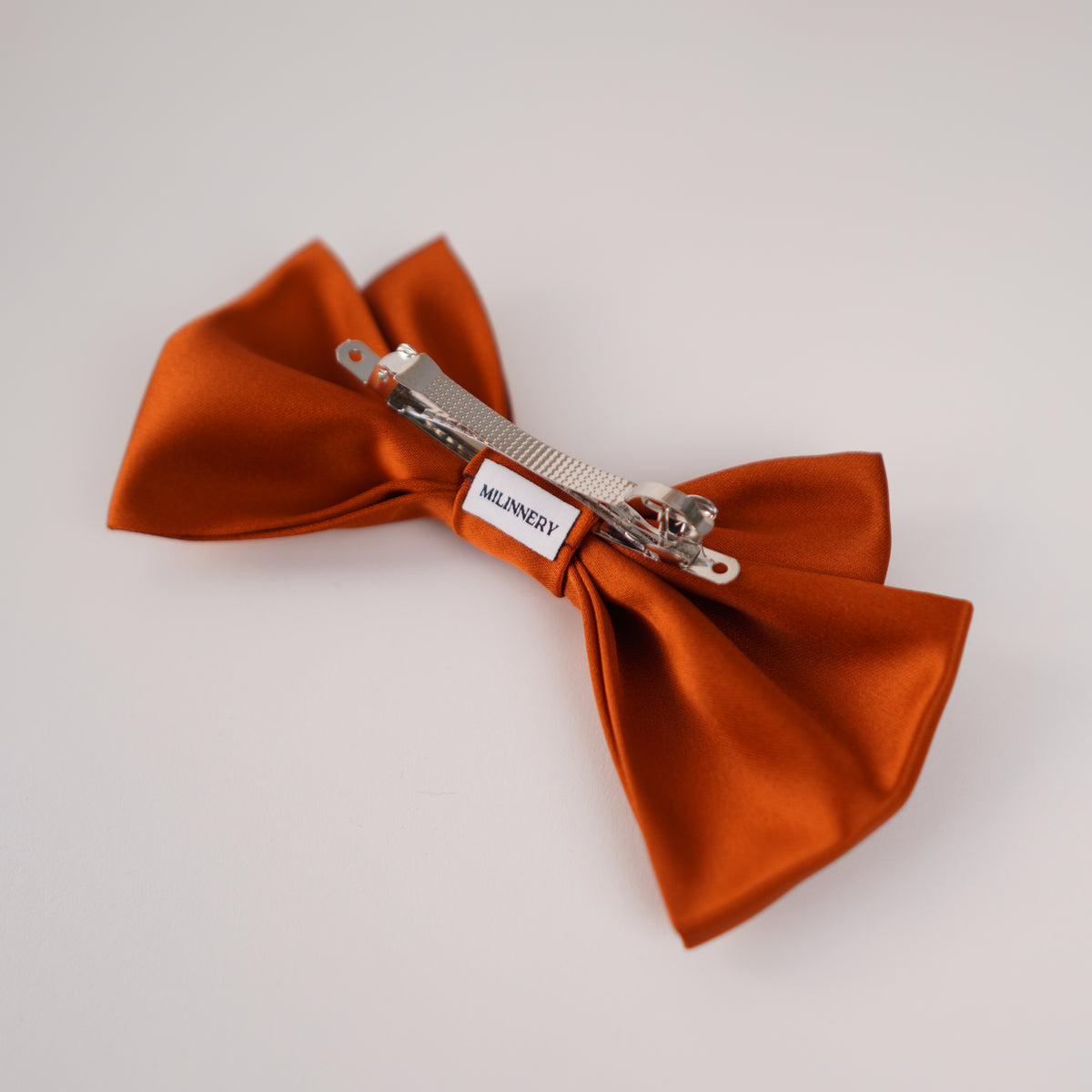 Old Brick Small Hair Bow Clip