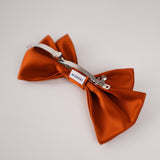 Old Brick Small Hair Bow Clip