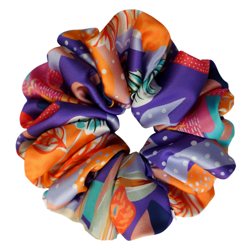 Carnival Satin Scrunchie