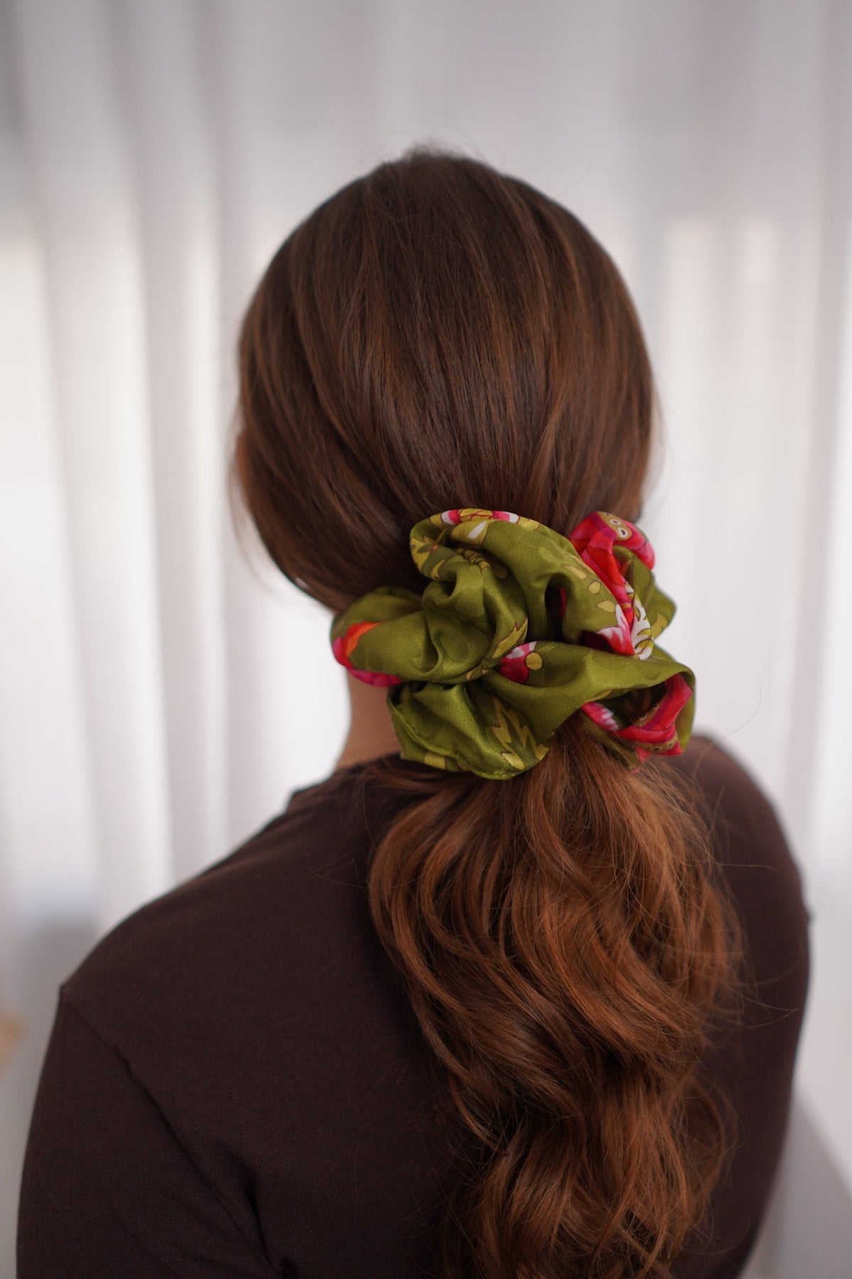 Garden Hour Satin Scrunchie