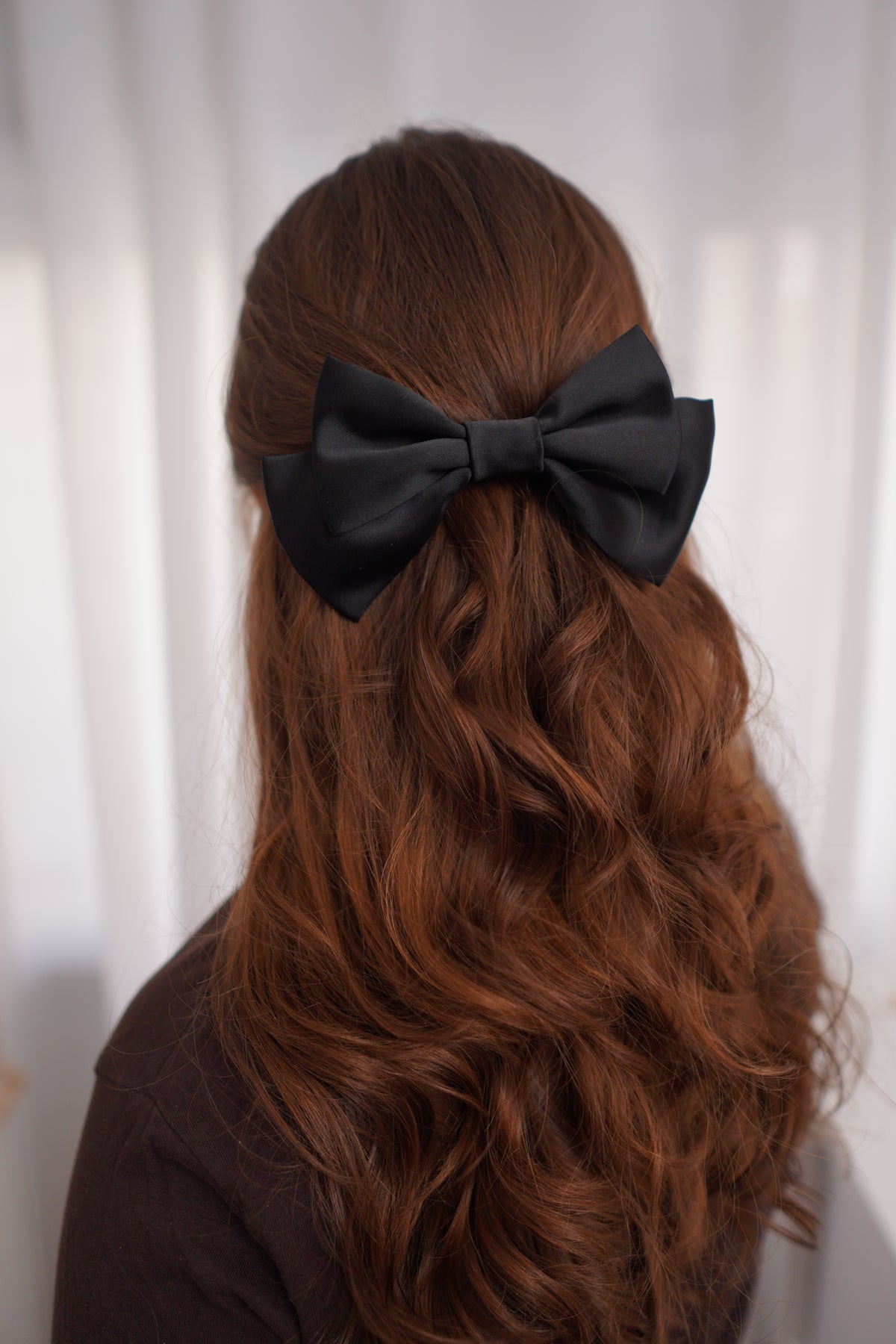 Shadow Play Small Hair Bow Clip