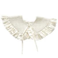 Cream Tweed Detachable Collar