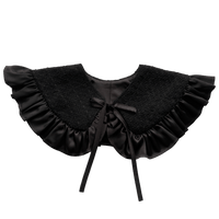 Black Tweed Detachable Collar