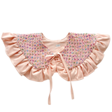 Pink Tweed Detachable Collar