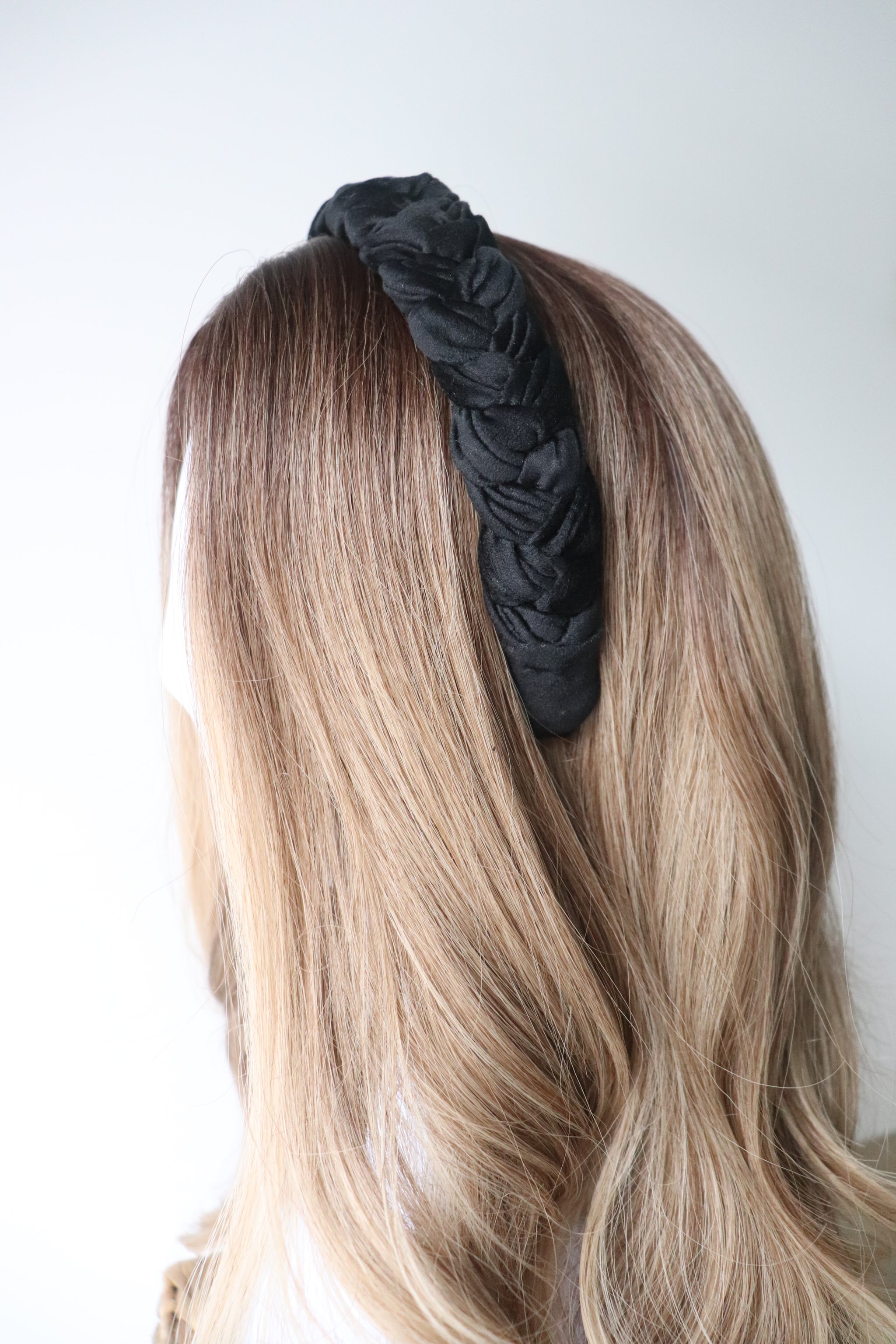 Bandeau en velours tressé ombré