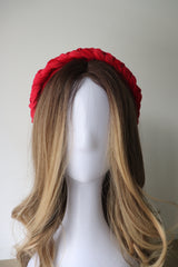 Carmine Braided Velvet Headband