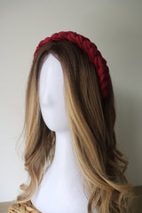 Merlot Braided Velvet Headband