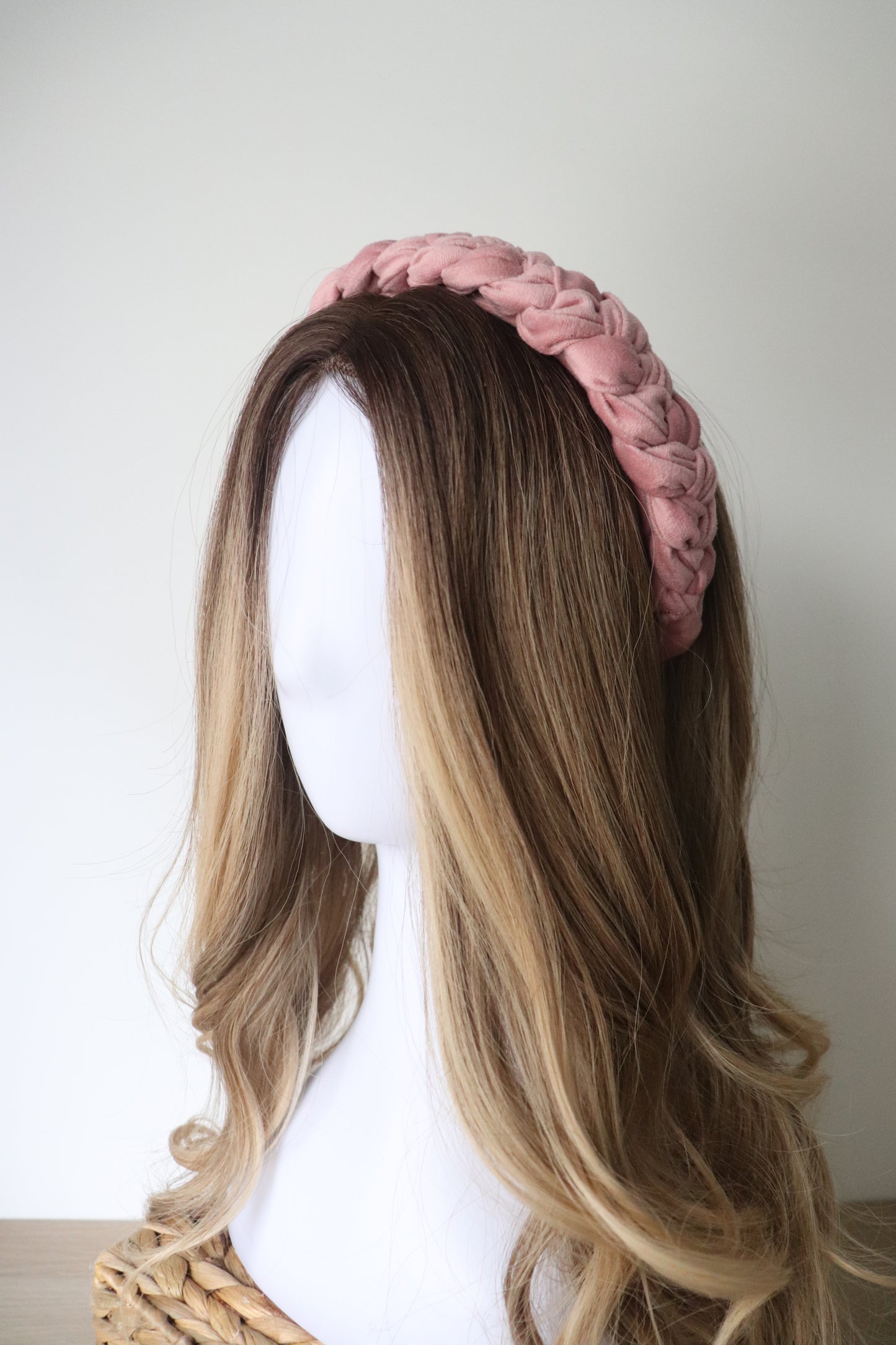 Blushy Braided Velvet Headband