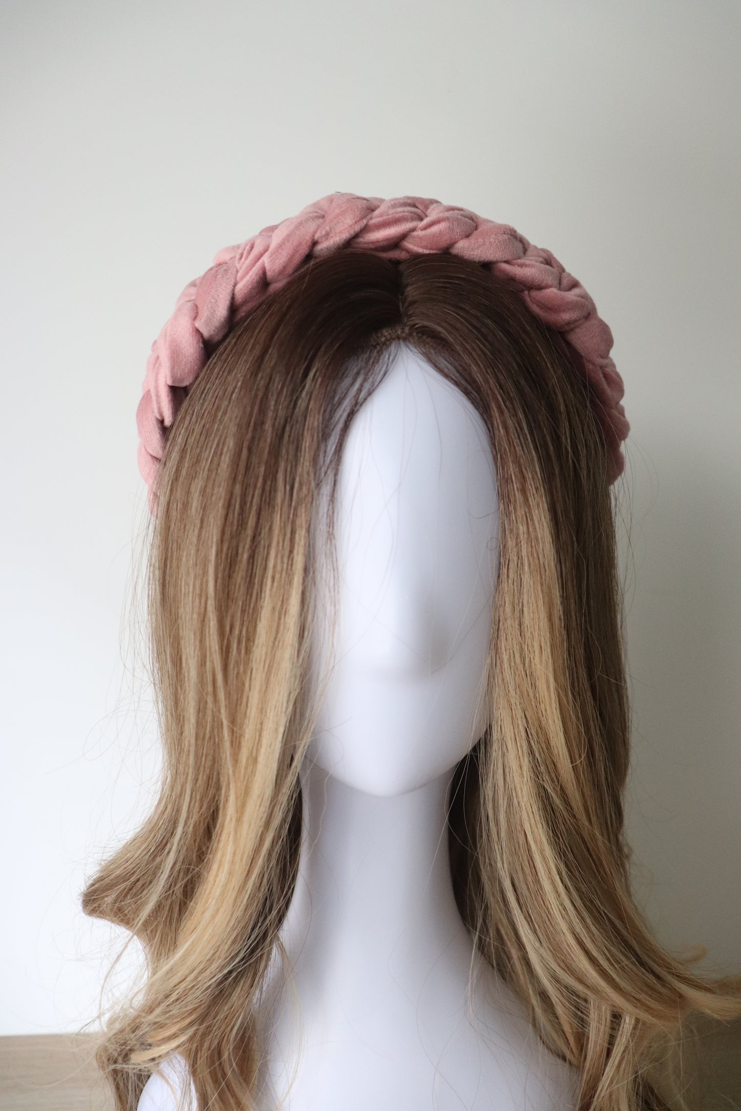 Blushy Braided Velvet Headband