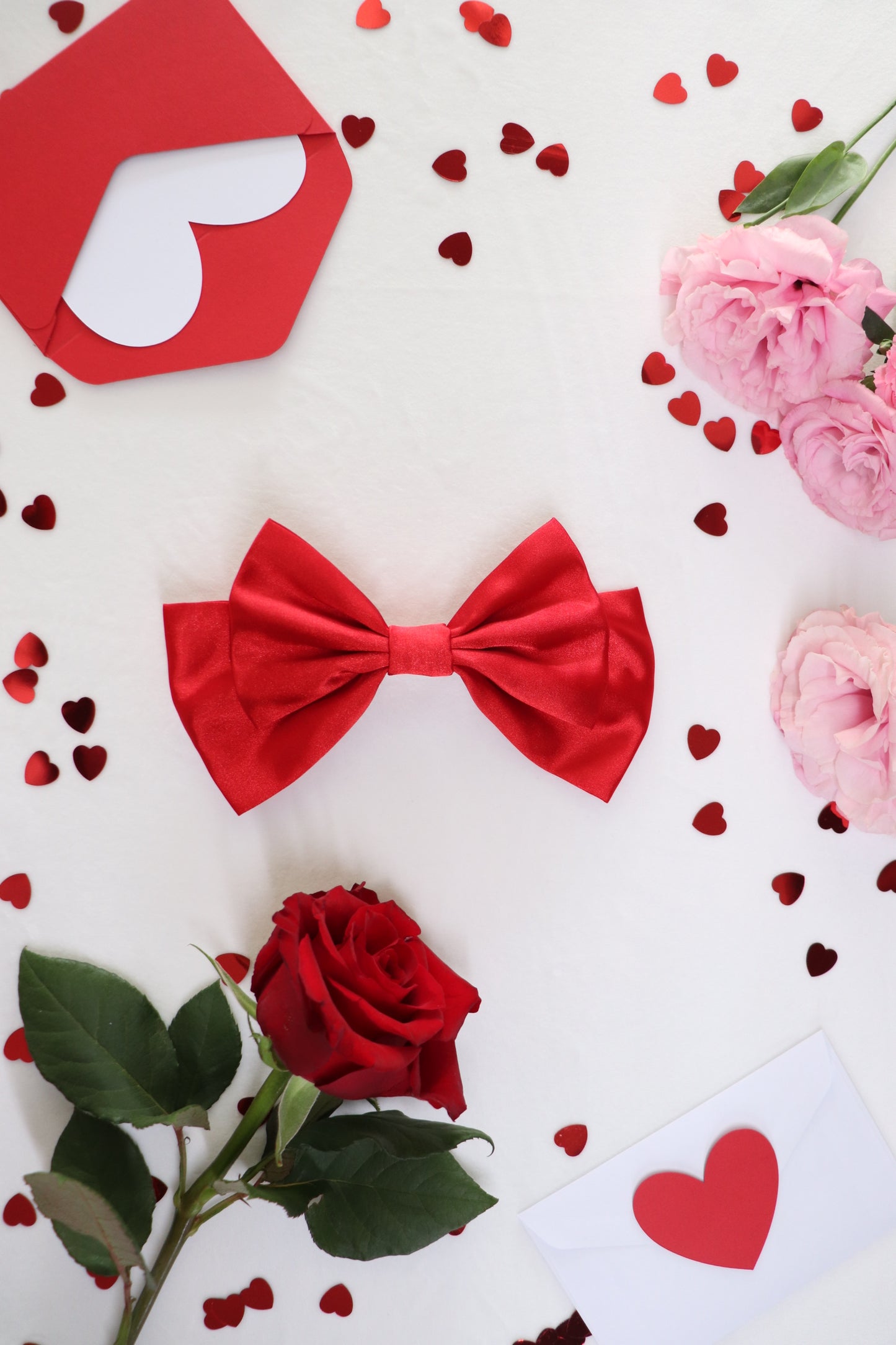 Cherry Medium Hair Bow Clip
