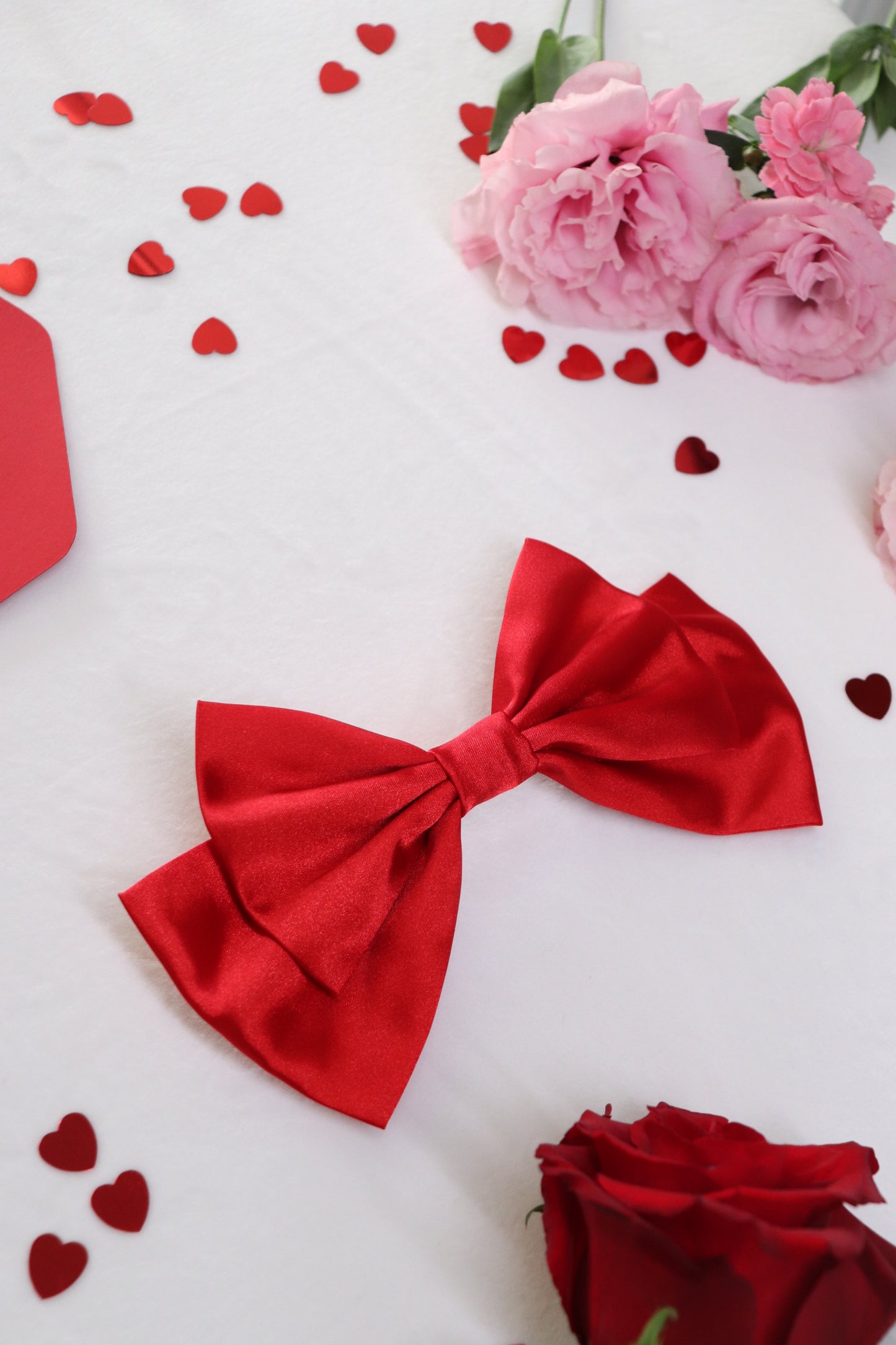 Cherry Medium Hair Bow Clip