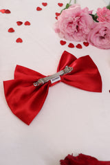 Cherry Medium Hair Bow Clip