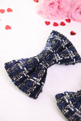 Lush Tweed Hair Bow Clip