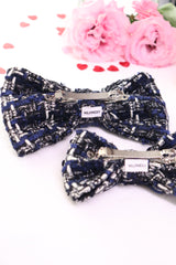 Lush Tweed Hair Bow Clip