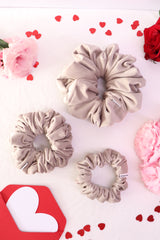 Golden Sand Velvet Scrunchie