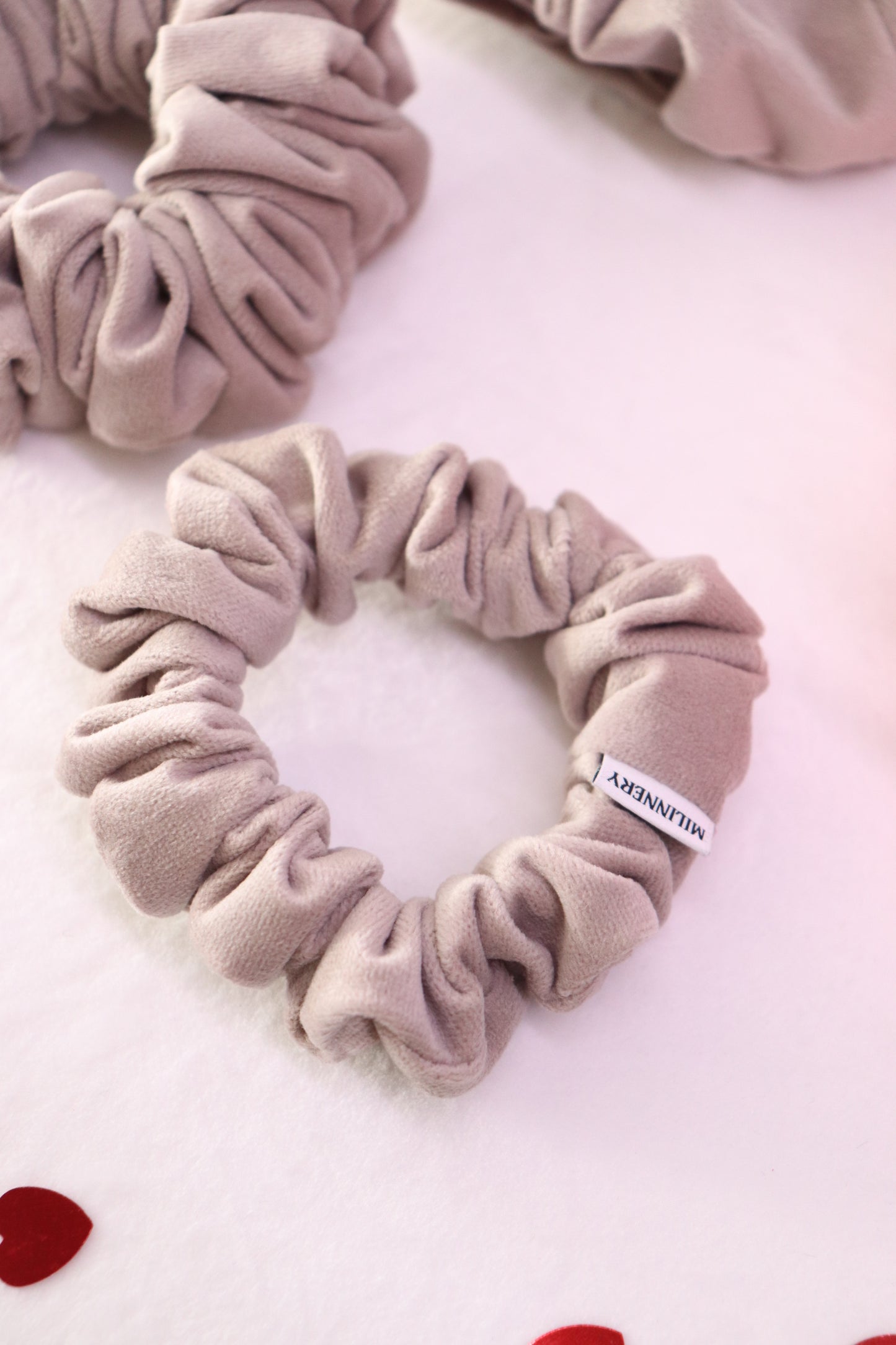 Golden Sand Velvet Scrunchie