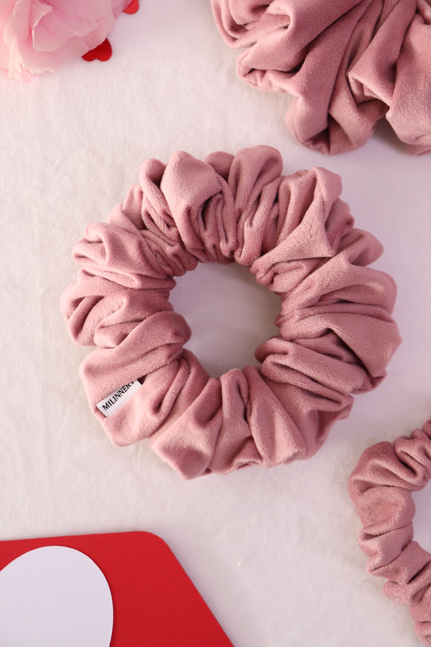 Blush Daydream Velvet Scrunchie