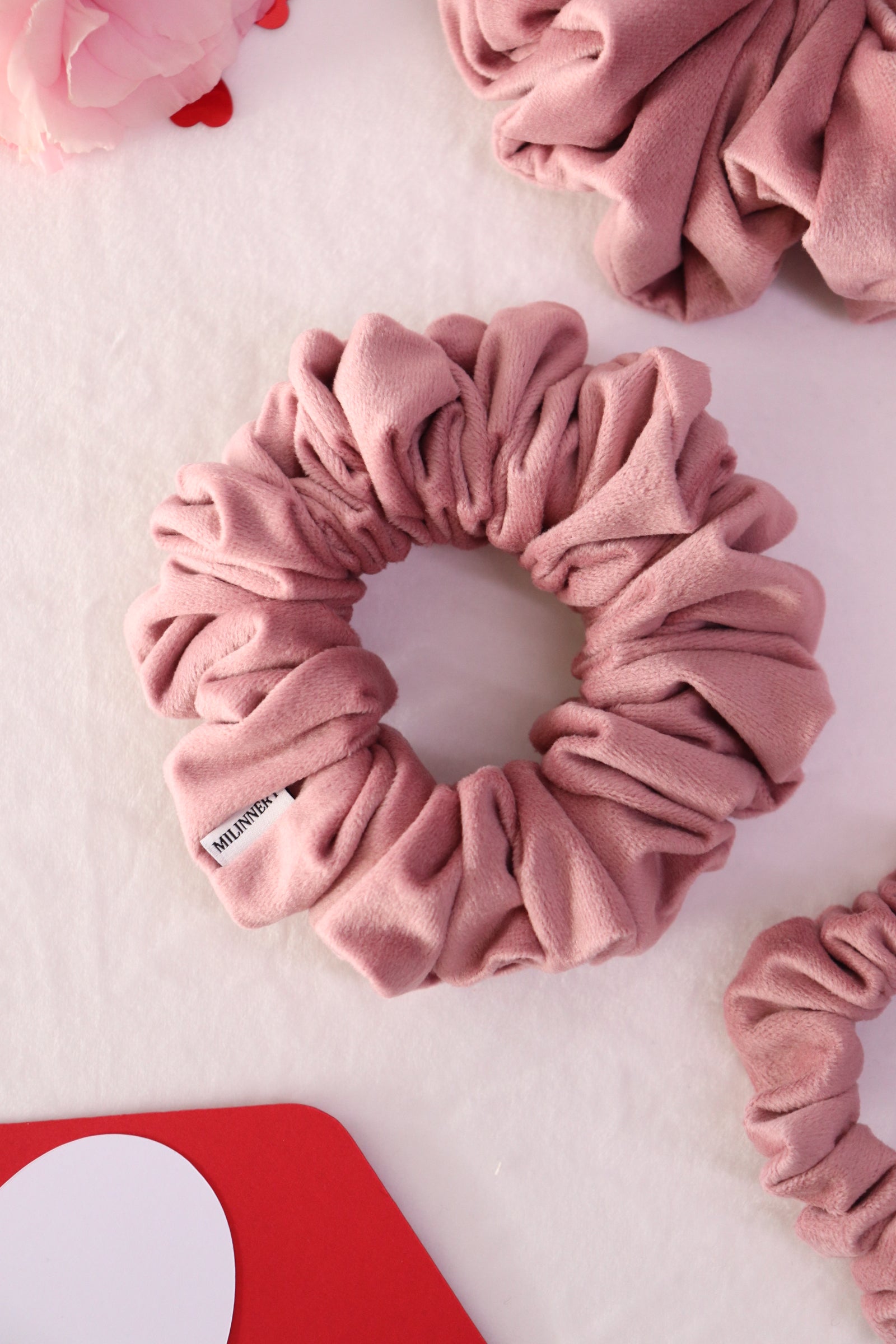 Blush Daydream Velvet Scrunchie