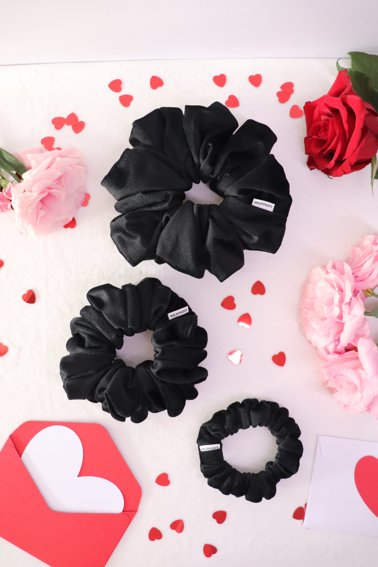Noir Romance Velvet Scrunchie