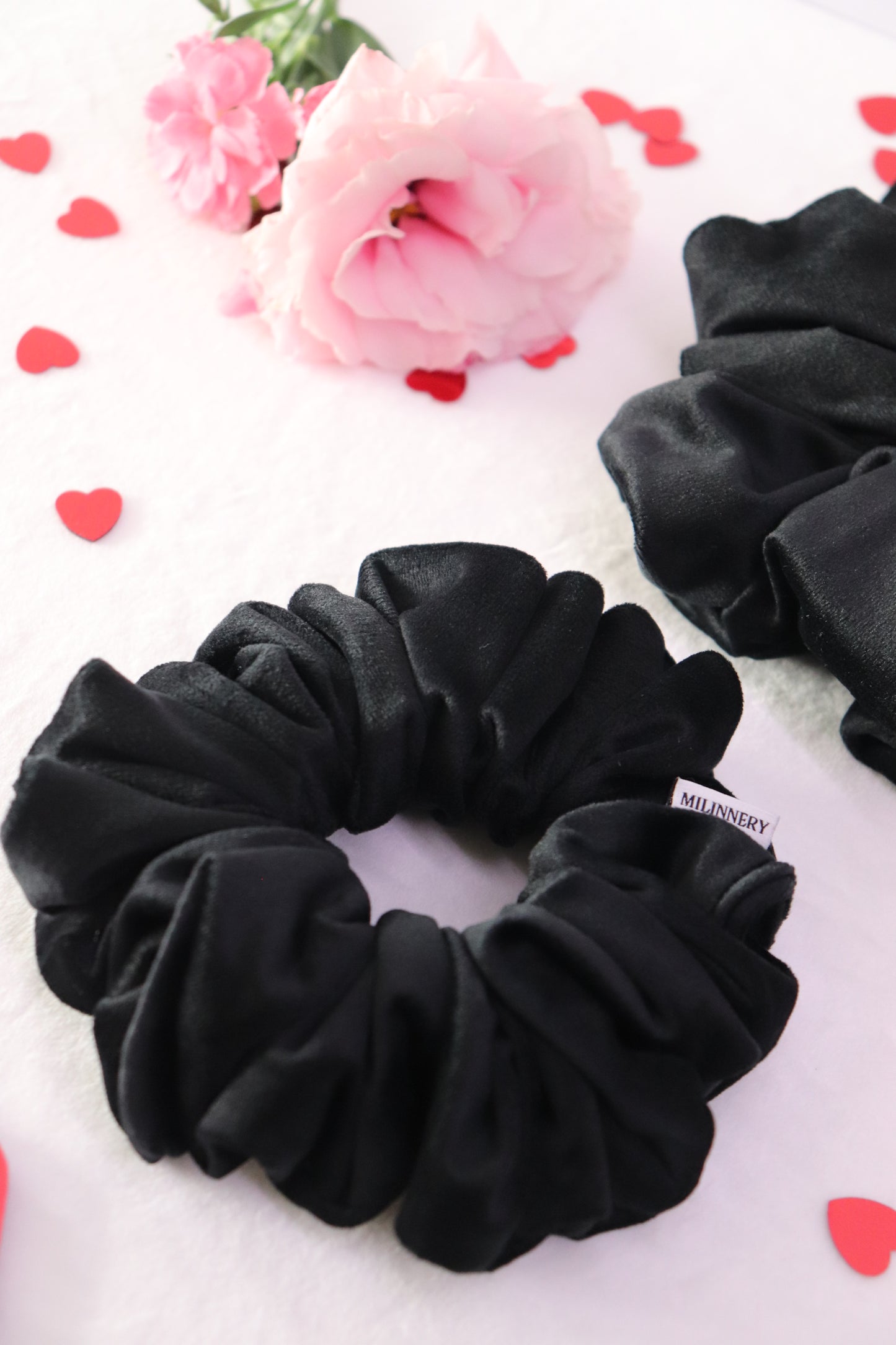 Noir Romance Velvet Scrunchie