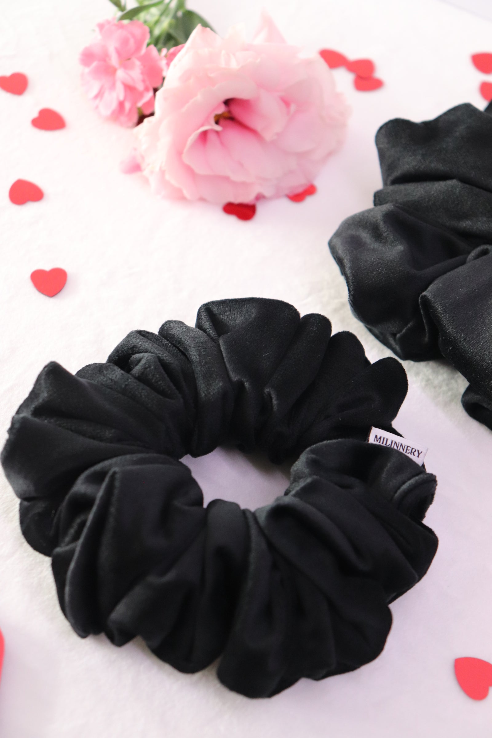 Noir Romance Velvet Scrunchie