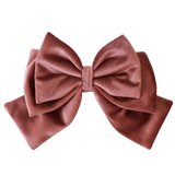 Pink Hair Bow Clip - Milinnery