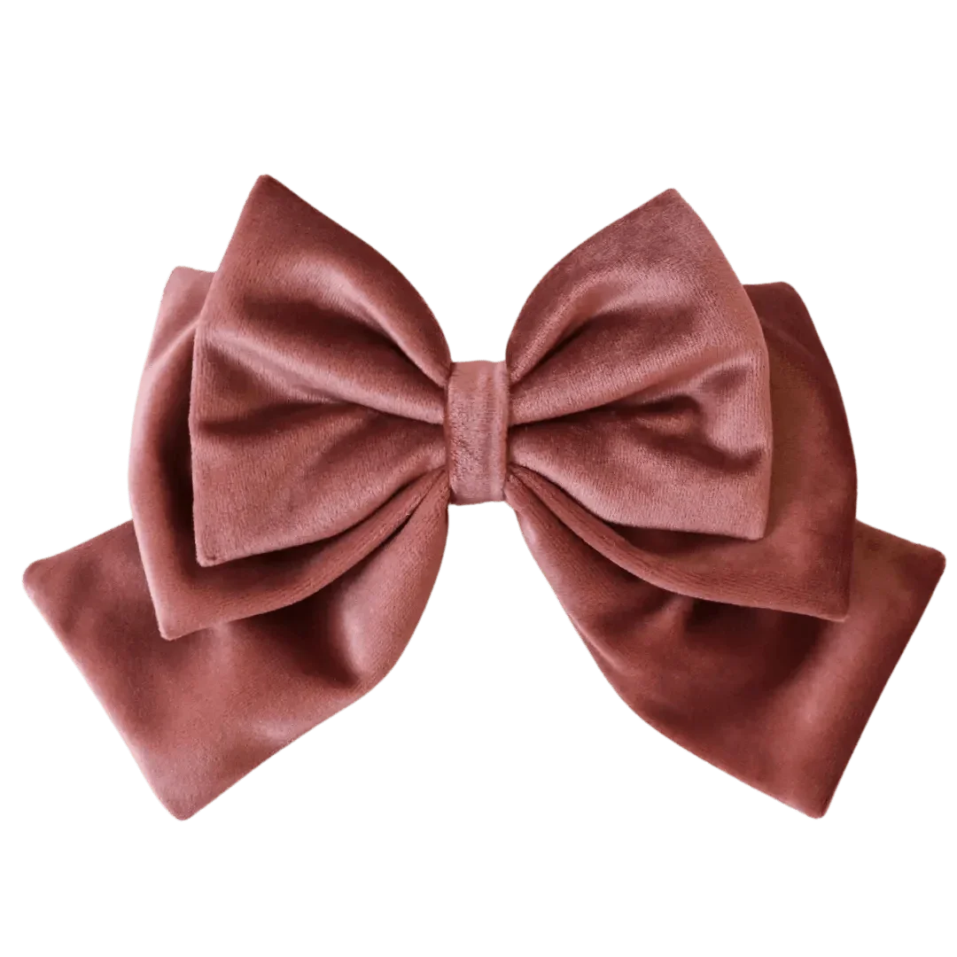 Pink Hair Bow Clip - Milinnery