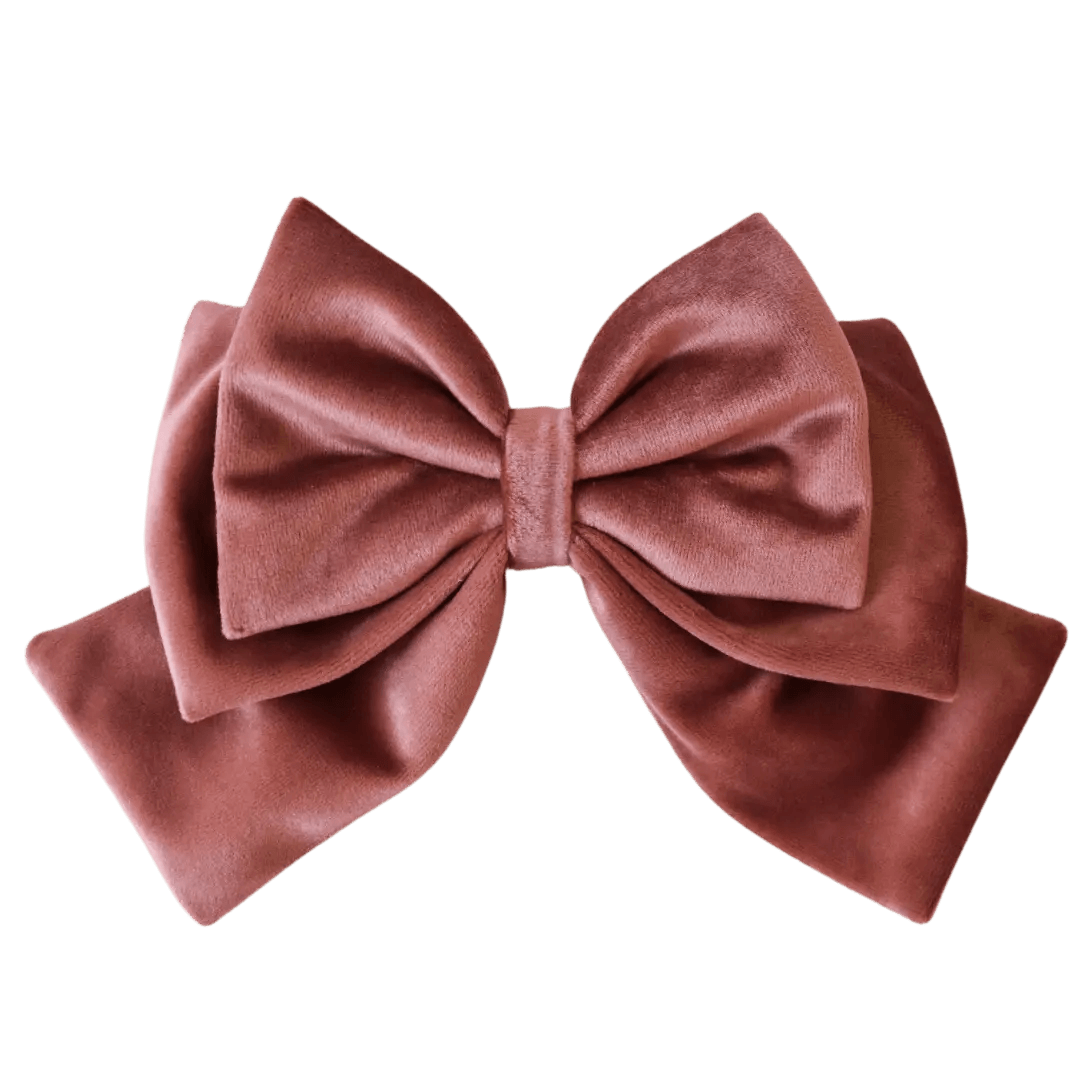 Pink Hair Bow Clip - Milinnery