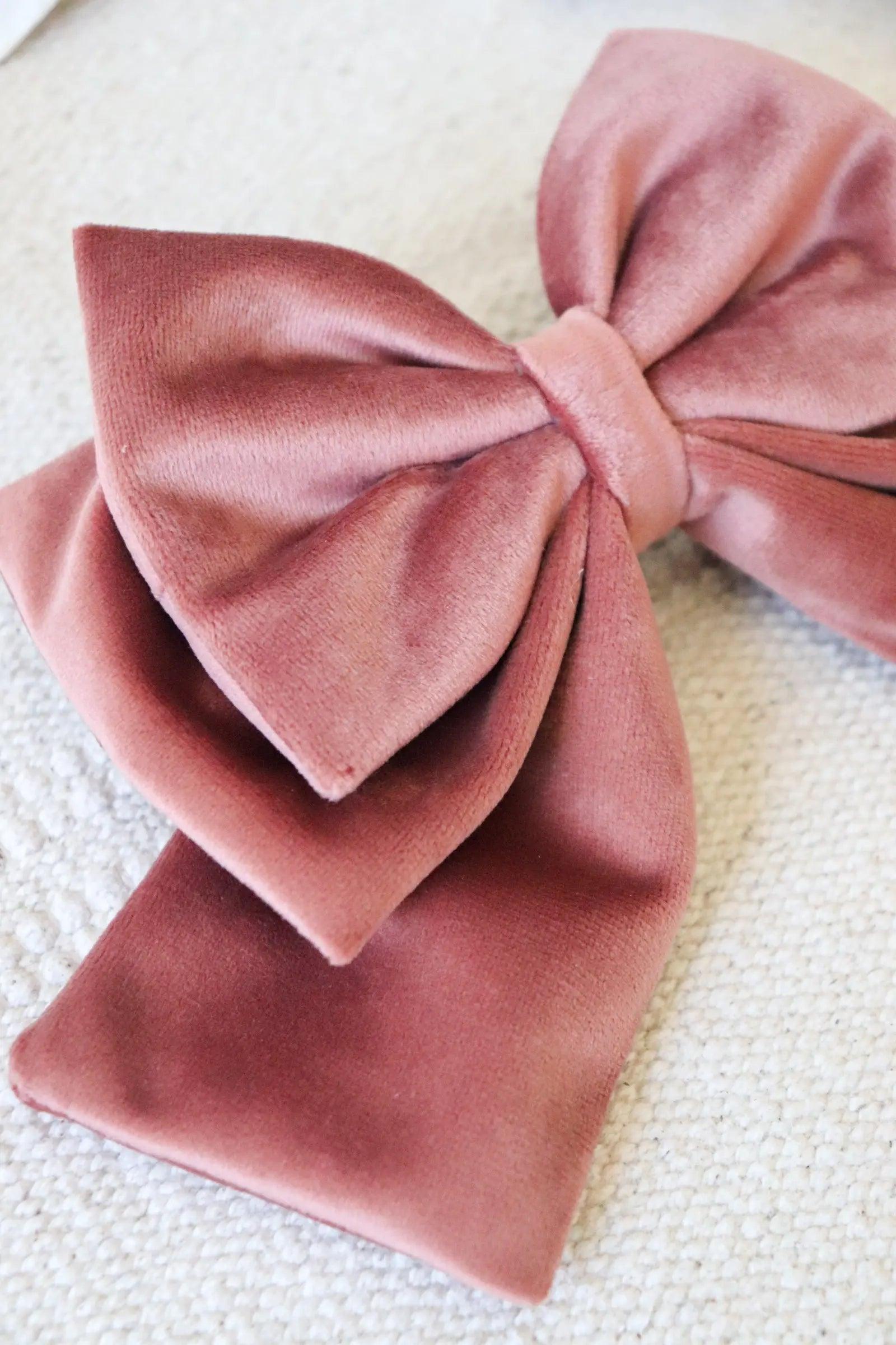 Pink Hair Bow Clip - Milinnery